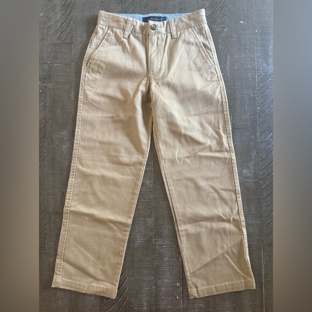 NEW - Kids Tommy Hilfiger Khaki Pants (size 7 boys)